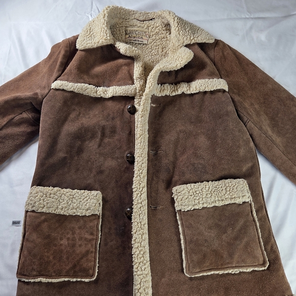 Schott Bros. Other - Vintage Schott Bros Shearling Ranch Coat – Size 40 Western Suede Sheepskin #600